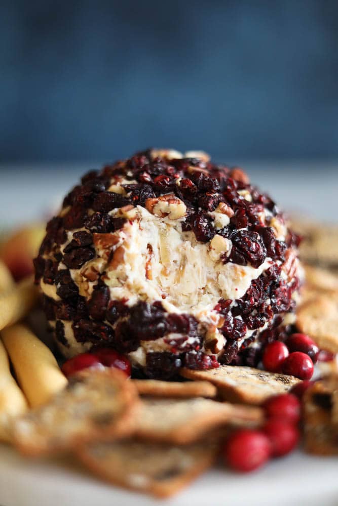 Cranberry Pecan Caramelized Onion Cheeseball