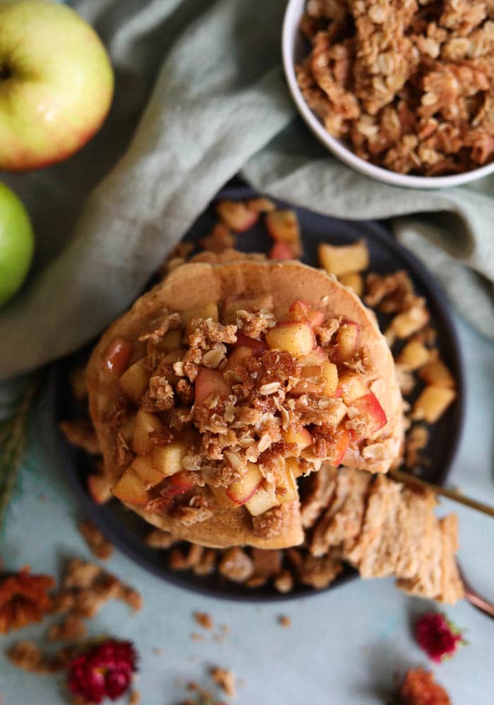 Apple Crisp Pancakes