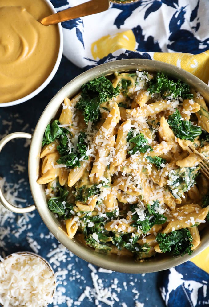 Creamy Butternut Squash Kale Pasta