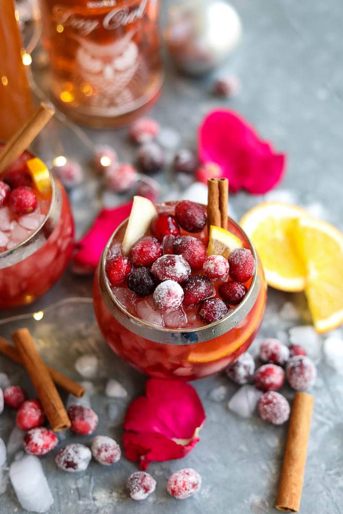 Winter Rosé Sangria