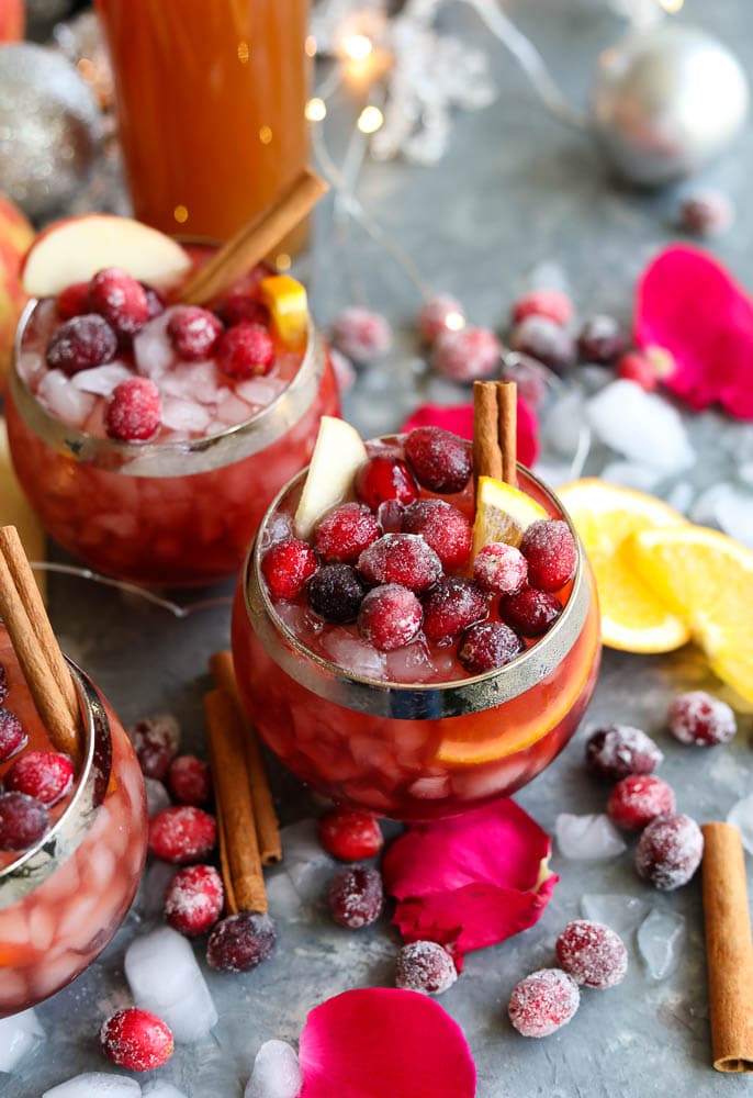 Winter Rosé Sangria