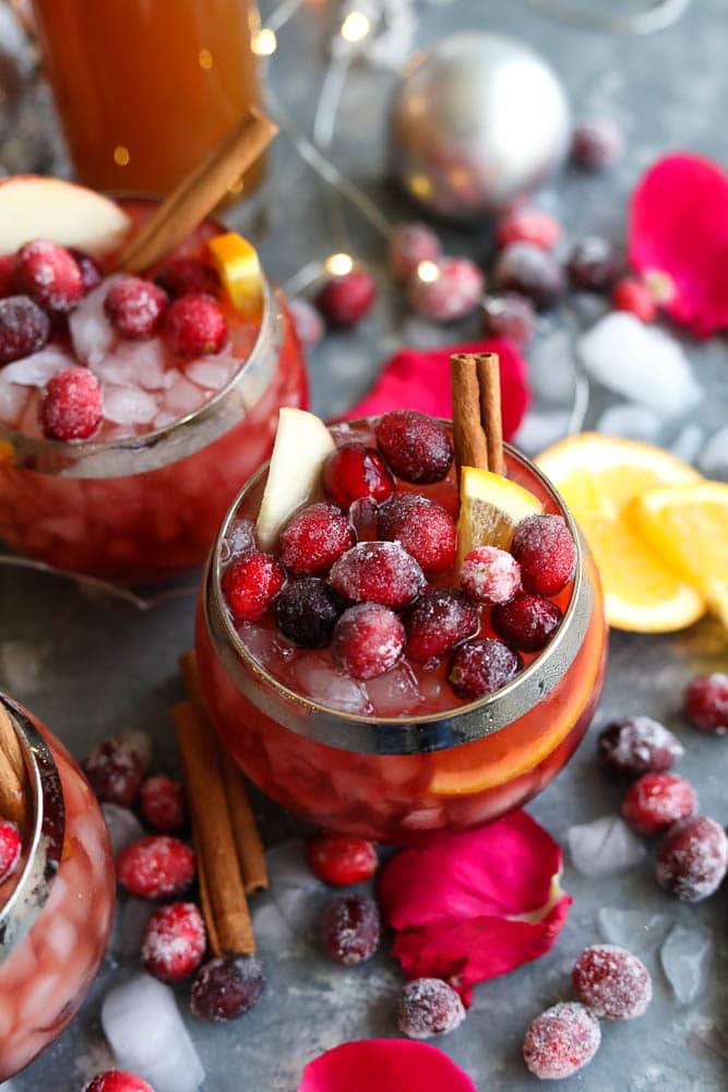 Winter Rosé Sangria
