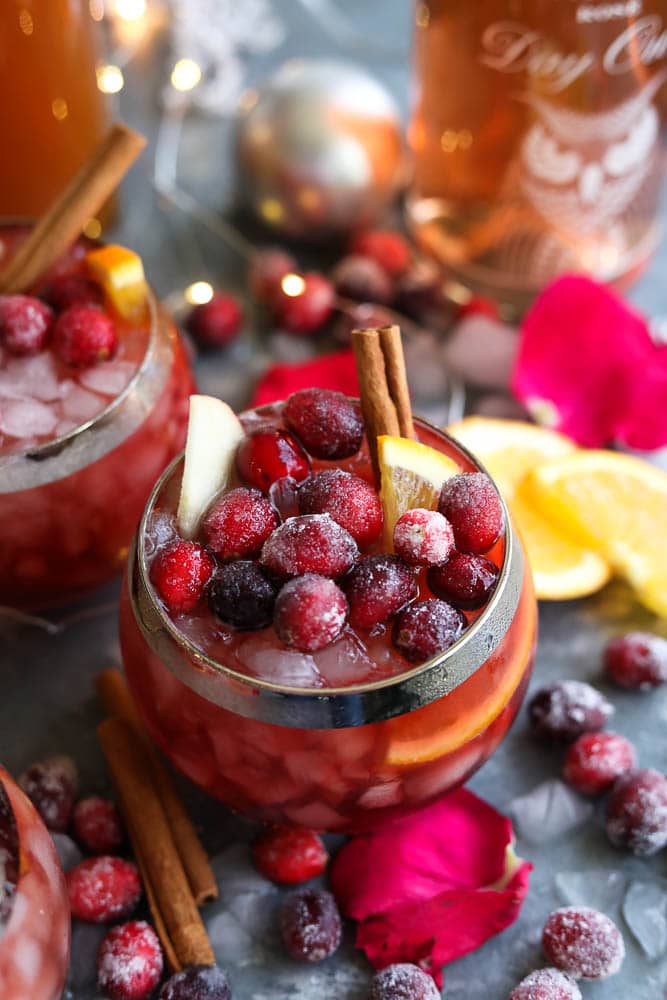 Winter Rosé Sangria