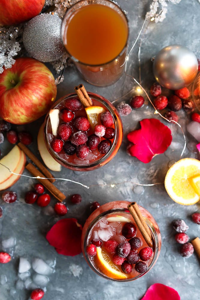 Winter Rosé Sangria