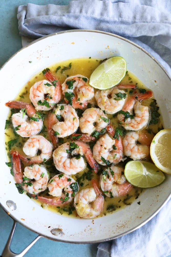 Garlic Butter Shrimp with Toasted Coconut Rice