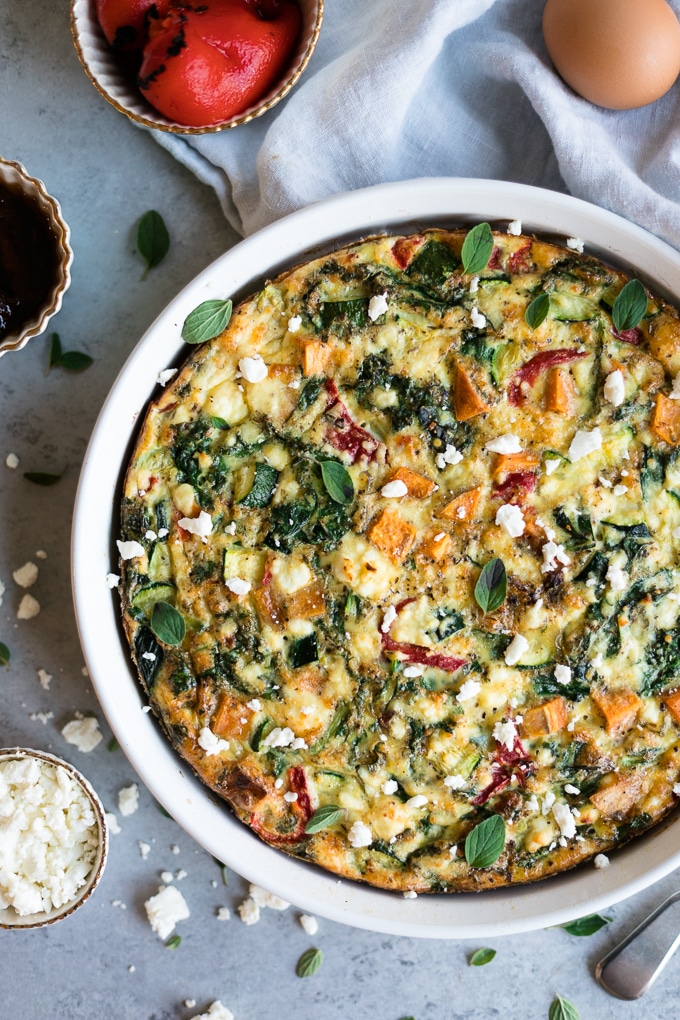 Mediterranean Sweet Potato Frittata