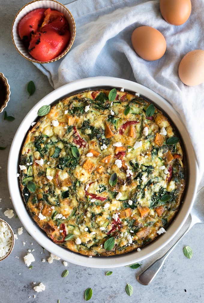 Mediterranean Sweet Potato Frittata