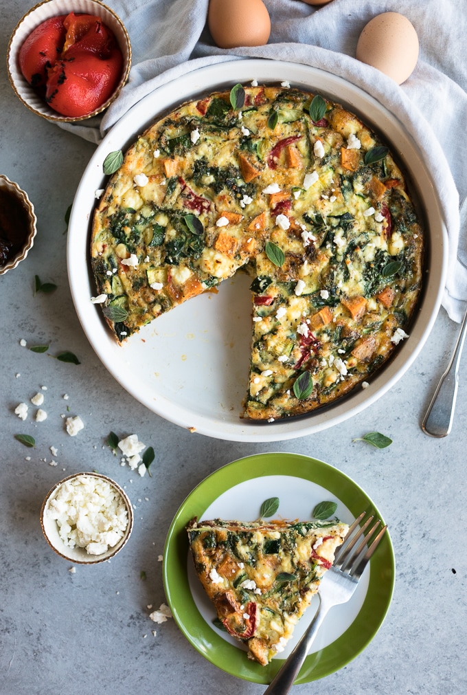 Mediterranean Sweet Potato Frittata