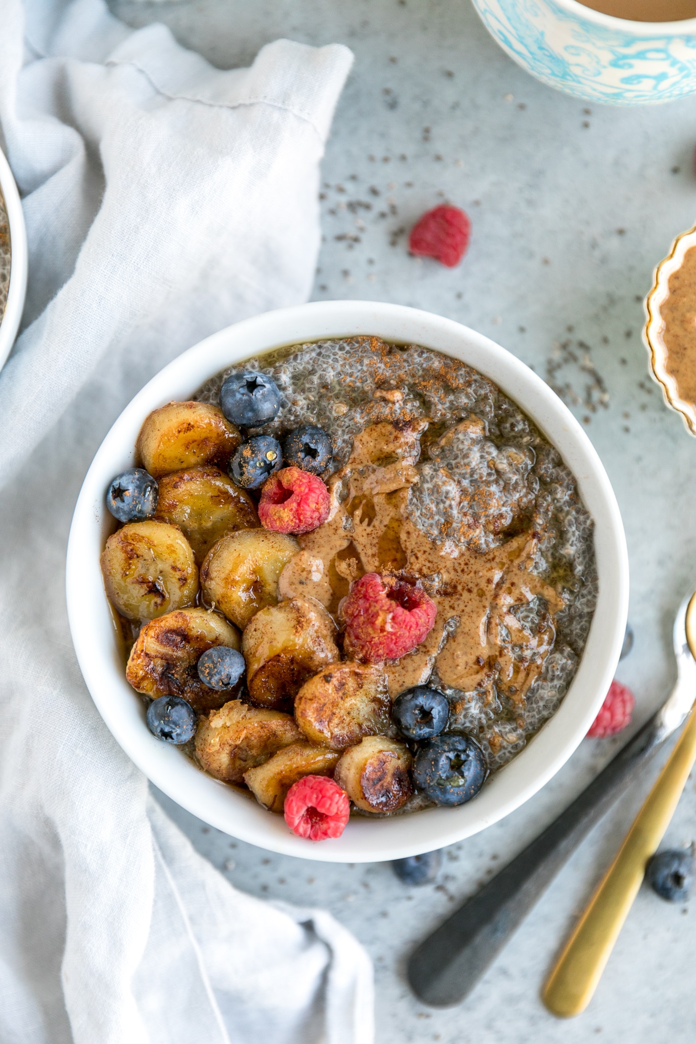 Warm Chia Pudding with Caramelized Bananas Warm Chia Pudding with Caramelized Bananas
