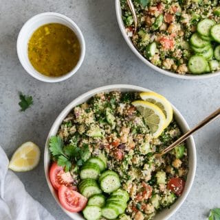 Quinoa Chickpea Tabbouleh Salad