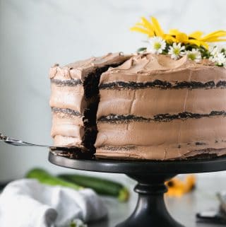 Dark Chocolate Zucchini Cake
