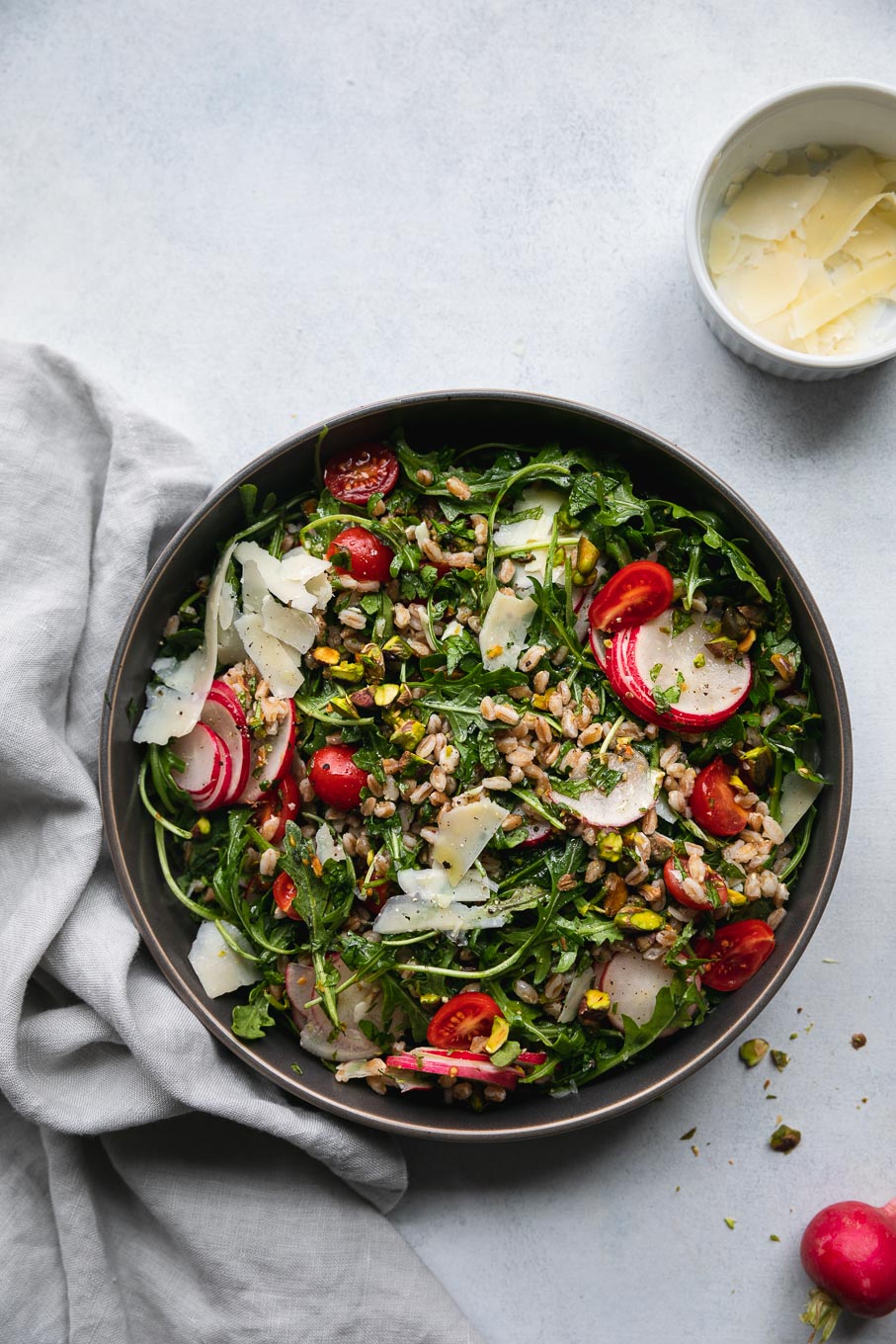 Arugula and Quinoa Salad with Lemon-Tahini Dressing