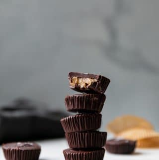 Mini Dark Chocolate Tahini Cups