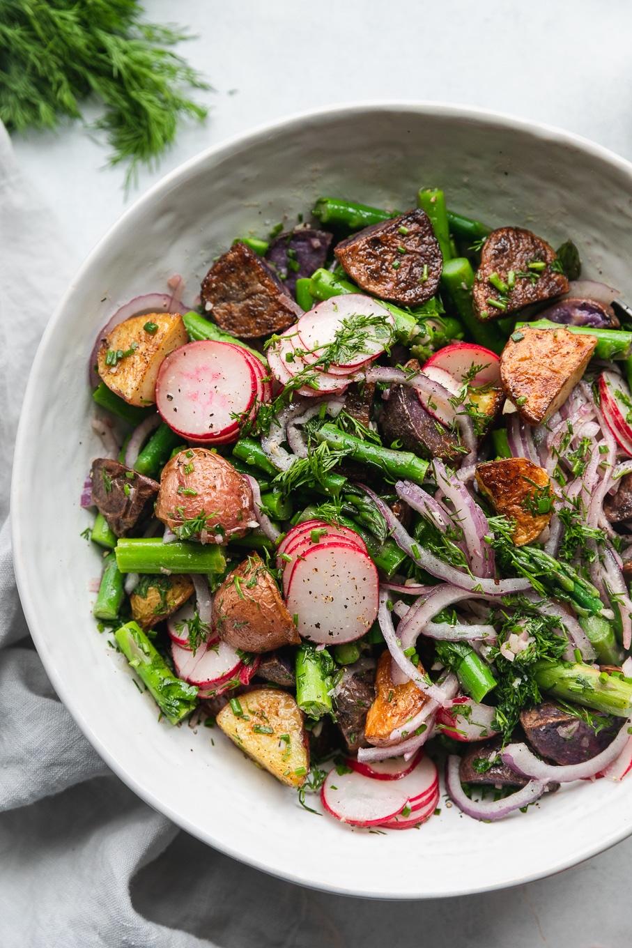 Spring Roasted Potato Salad